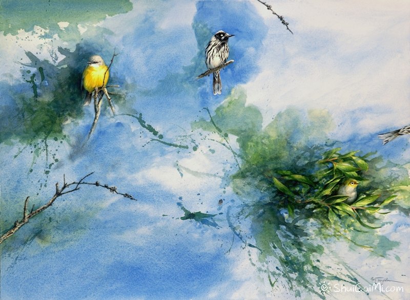 Guy Troughton自然类水彩画作品-图片3