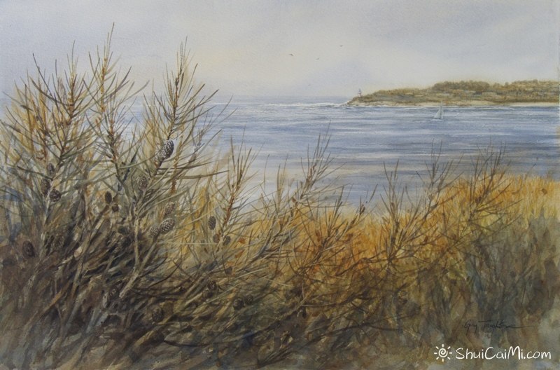 Guy Troughton自然类水彩作品8147