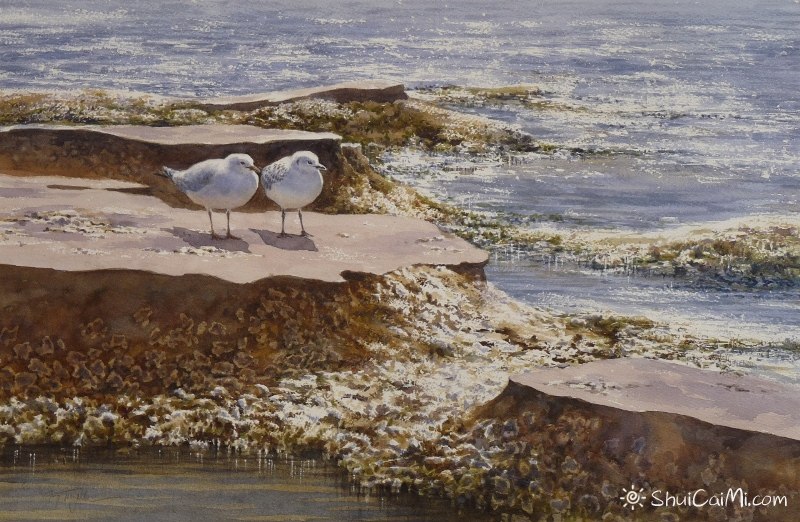 Guy Troughton自然类水彩作品8515