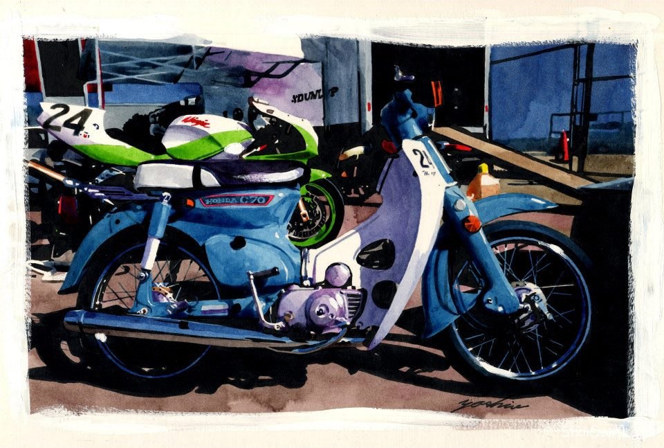 中沢ヨシオ的水彩机车画2377