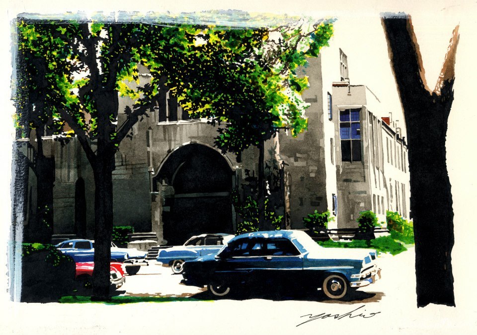 中沢ヨシオ的水彩机车画2697