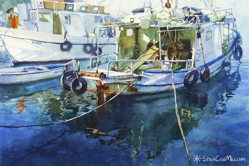 Andrzej Gosik风景水彩画作品欣赏-图片4
