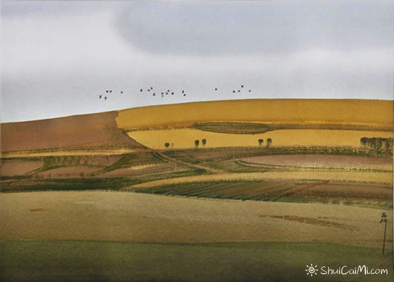 刘寿祥水彩风景画作品56