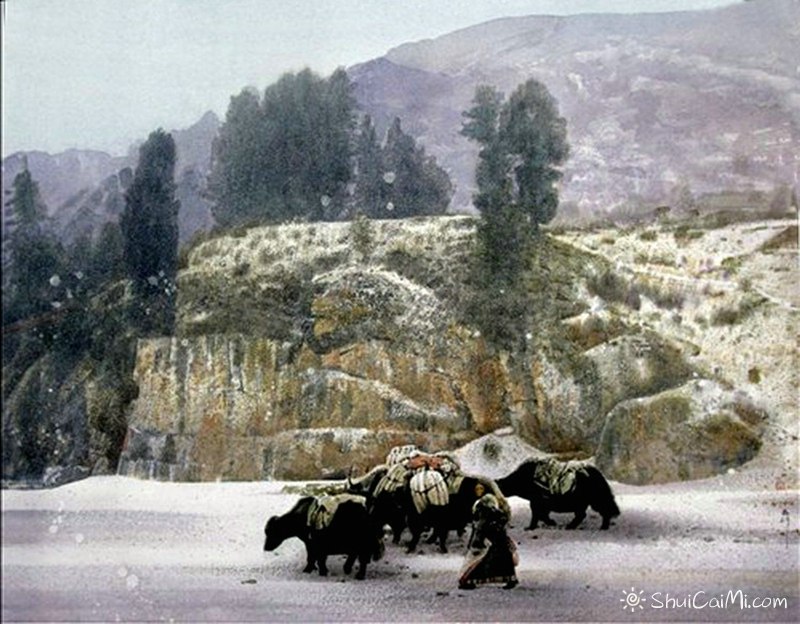 刘寿祥水彩风景画作品57