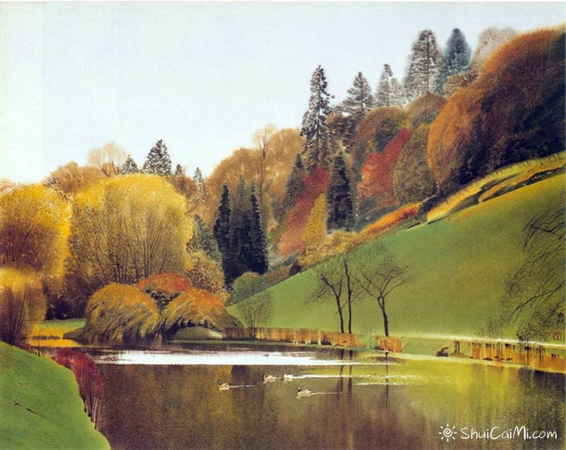 刘寿祥水彩风景画作品1