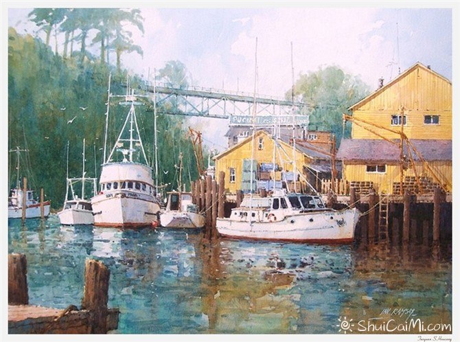 Ian Ramsay伊恩.拉姆齐水彩画作品9d852be690