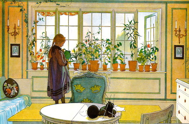 瑞典画家Carl Larsson卡尔·拉森作品