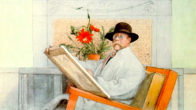 瑞典画家Carl Larsson卡尔·拉森作品