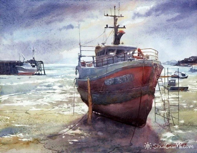 波兰Michal Orlowski水彩风景画作品-图片9