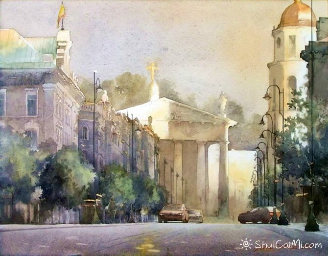 波兰Michal Orlowski水彩风景画作品-图片6