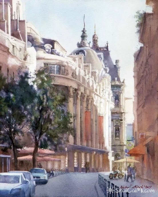 波兰Michal Orlowski水彩风景画作品-图片2