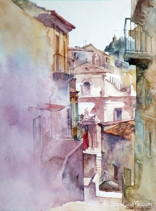 波兰Michal Orlowski水彩风景画作品-图片8