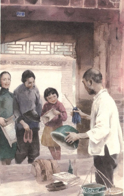 关维兴水彩画绘本《城南旧事》