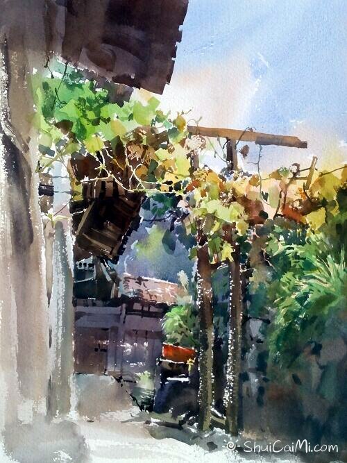 吴昌文风景水彩画作品 (21)