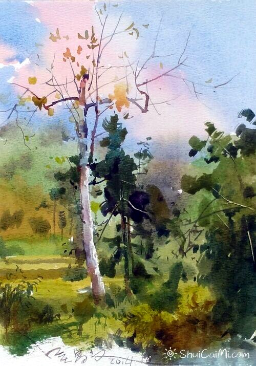 吴昌文风景水彩画作品 (22)