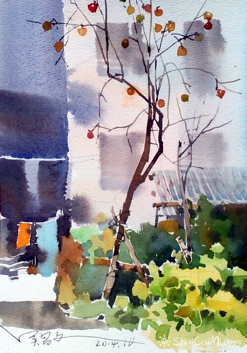 吴昌文风景水彩画作品 (23)