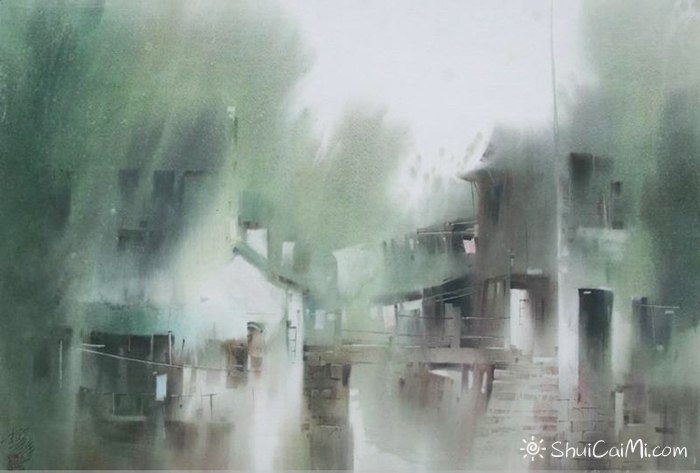 柳毅唯美风景水彩作品欣赏