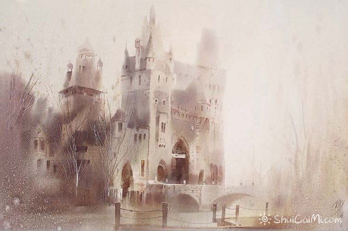 柳毅唯美风景水彩作品欣赏