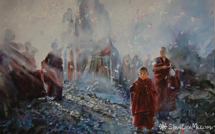 刘云生风景水彩画写生作品-图片2
