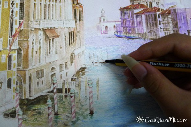 用彩铅画出商业效果图般的手绘步骤