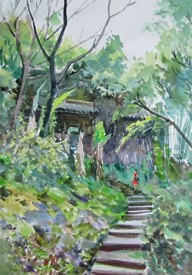 杨阳风景水彩画作品欣赏分享