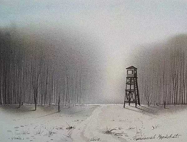塞尔维亚画家Branislav Markovi秋冬风景水彩画作品欣赏