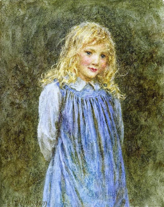 英国Helen Allingham 女画家水彩美术作品欣赏-图片2
