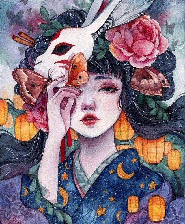 插画师 Margaret Morales 人物水彩插画作品欣赏