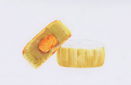 中秋月饼彩铅画手绘教程-图片2