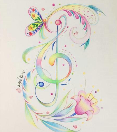 凤尾花彩铅画绘画教程步骤-图片2
