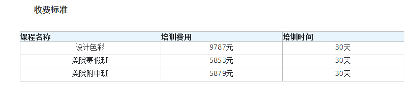 杭州画室美术艺考培训机构收费价目表-图片6