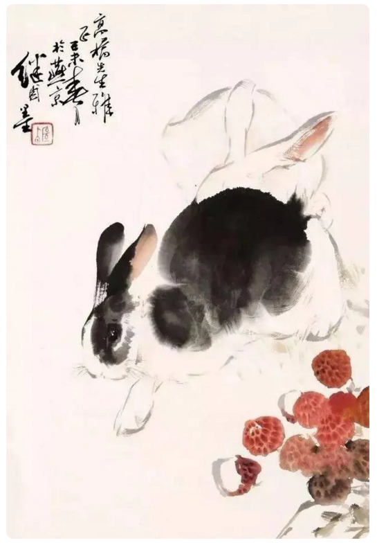 中国画兔子最好的画家刘继卣国画作品鉴赏