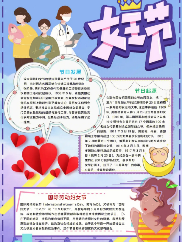 2023年最新女生节手抄报简单又漂亮