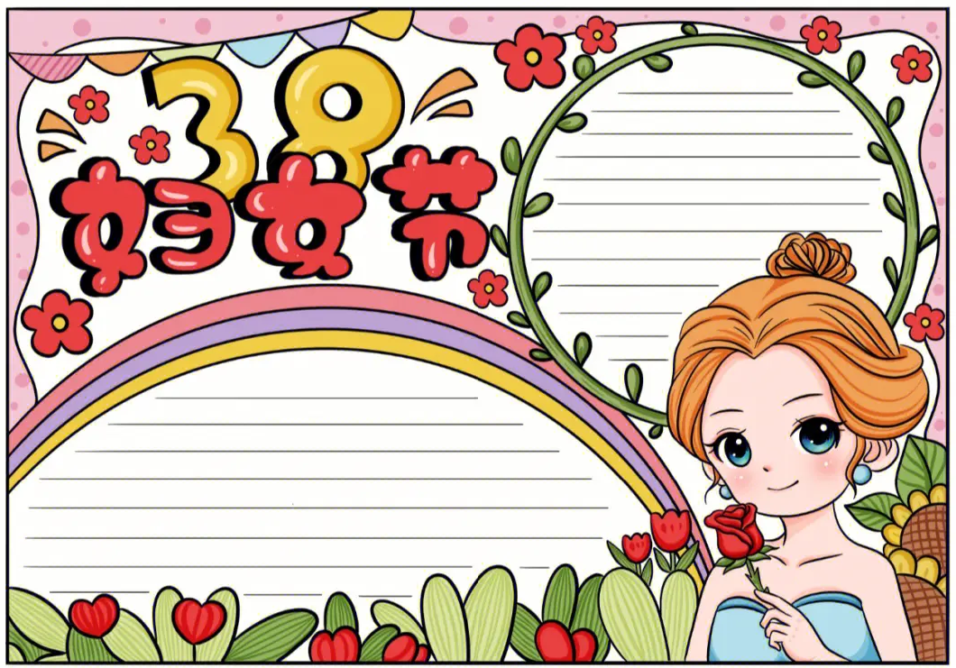 妇女节手抄报简单又漂亮