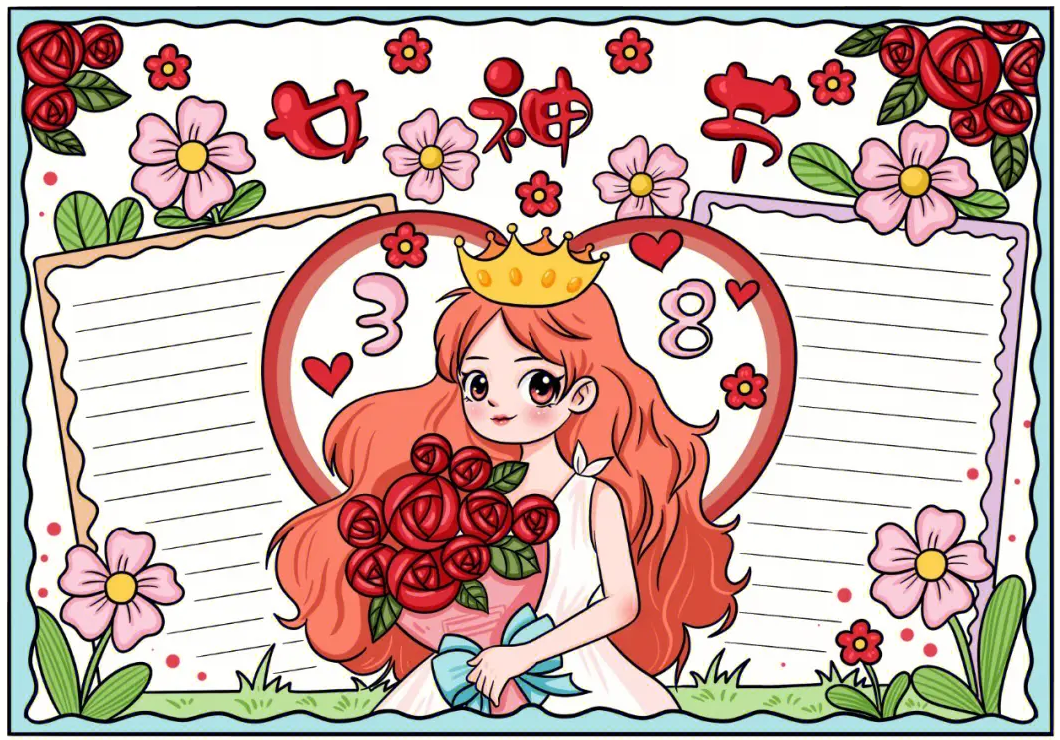妇女节手抄报简单又漂亮