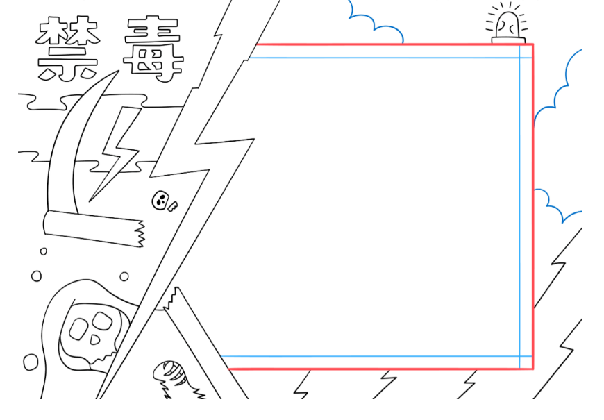 2023年最新禁毒手抄报简笔画教程-图片2