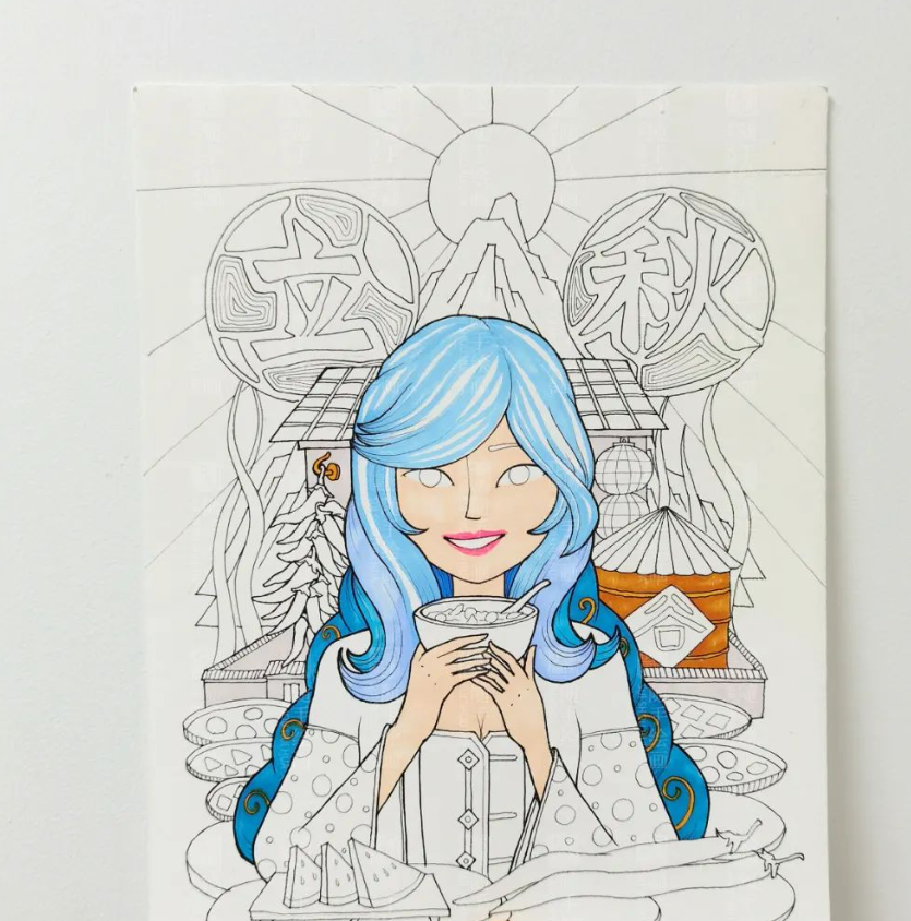 儿童创意美术：立秋节气绘画作品图片欣赏-图片2