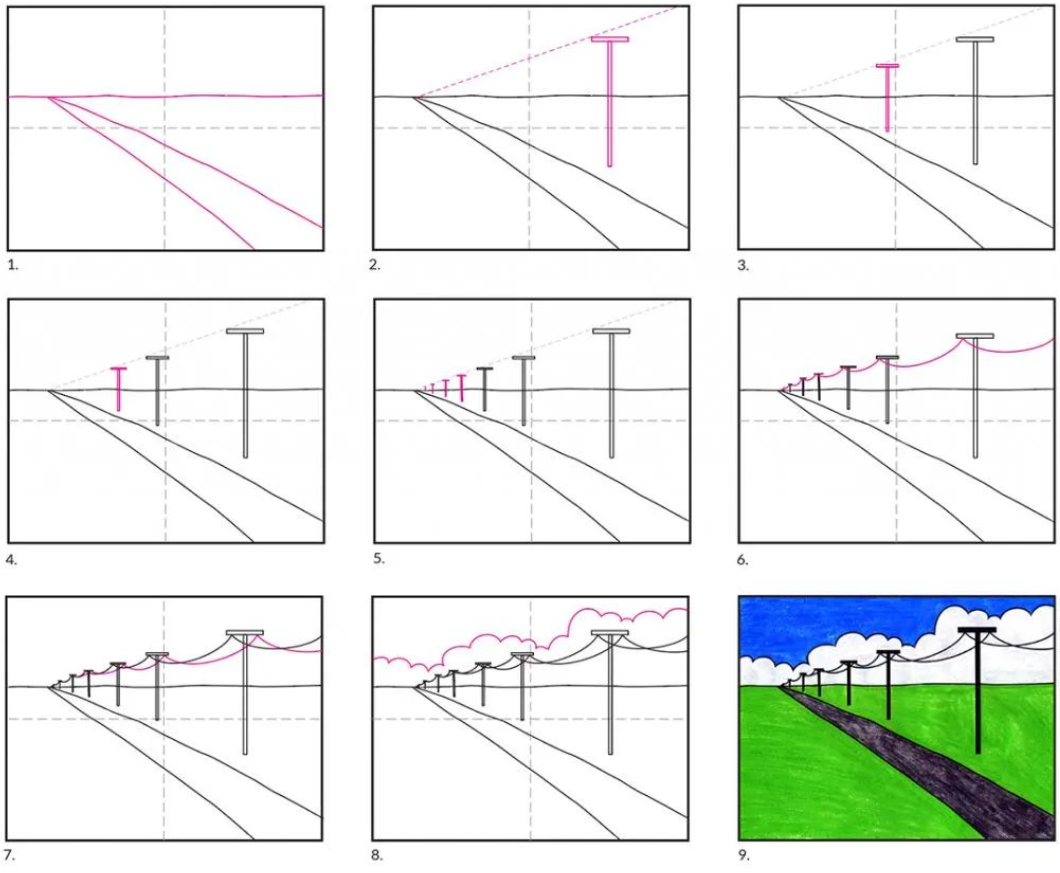 儿童画风景又简单又漂亮铅笔画教程-图片3