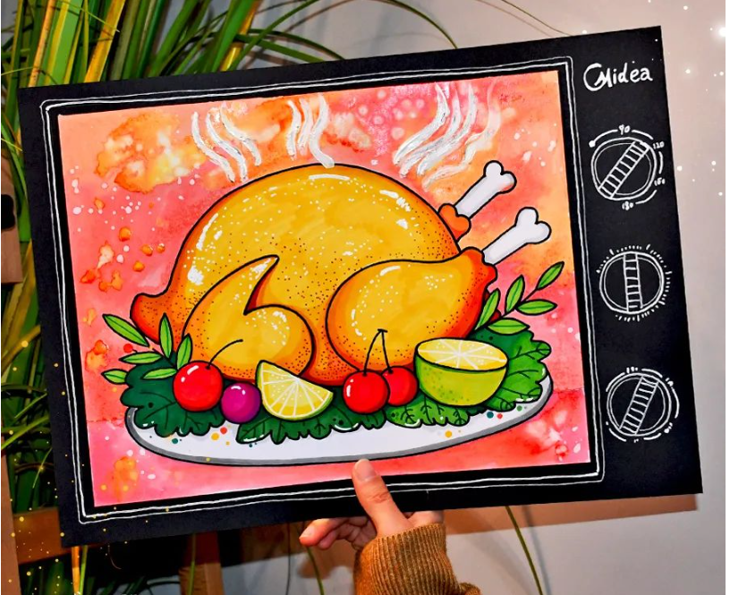 感恩节画画作品图片大全 感恩节主题画手抄报作品-图片11