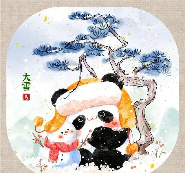 二十四节气大雪插画作品赏析-图片1