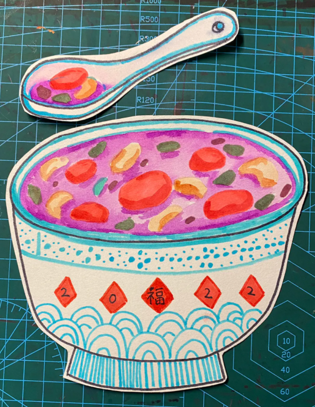 2024腊八粥简笔画怎么画一步一步的画-图片1