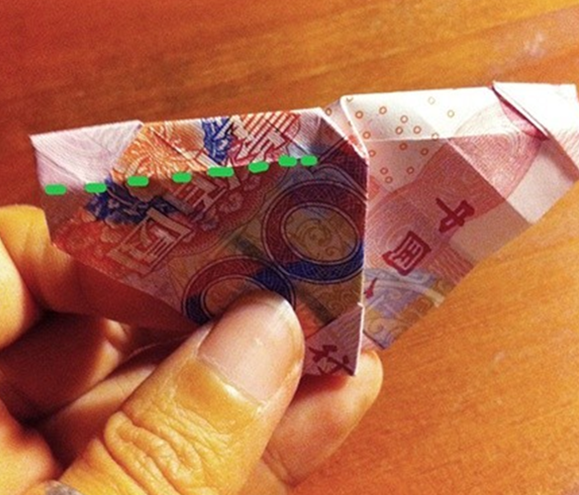 怎么用100元折玫瑰花图片大全