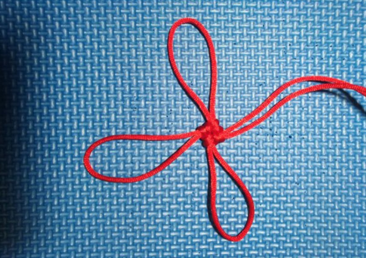 手串编绳系列:幸运四叶草结编法教程-图片1