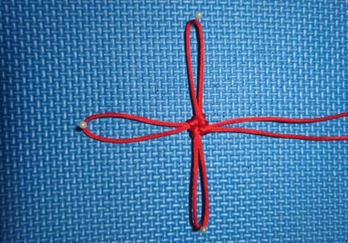 手串编绳系列:幸运四叶草结编法教程-图片2