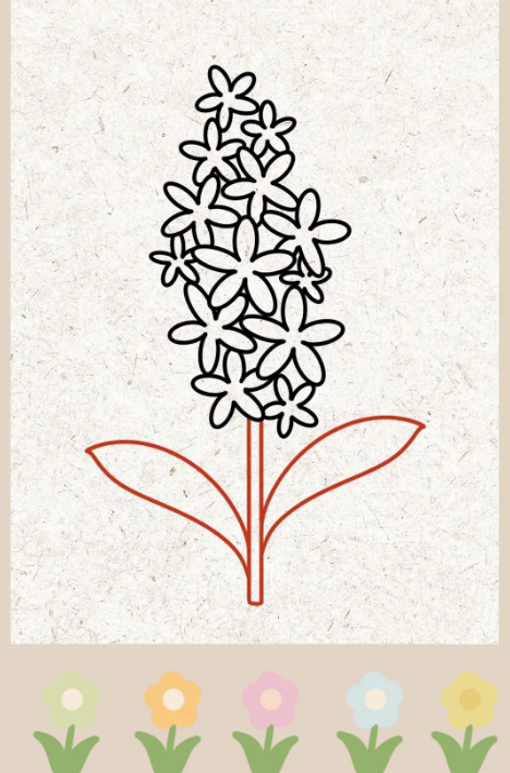 风信子的简笔画步骤怎么画(含教程图解)-图片1