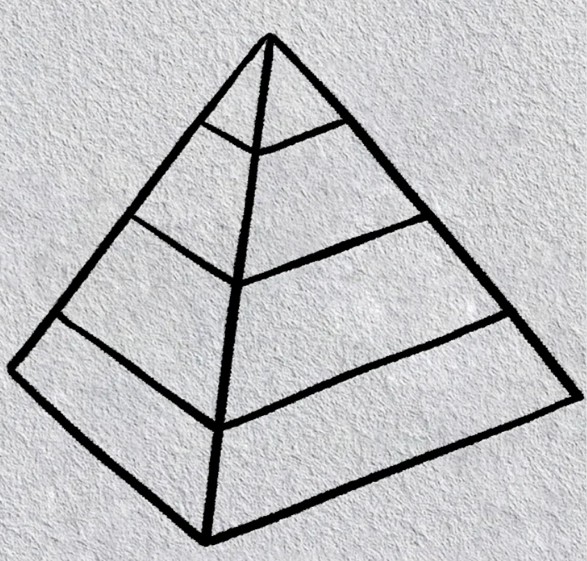 一步一步画金字塔儿童简笔画教程分享-图片1