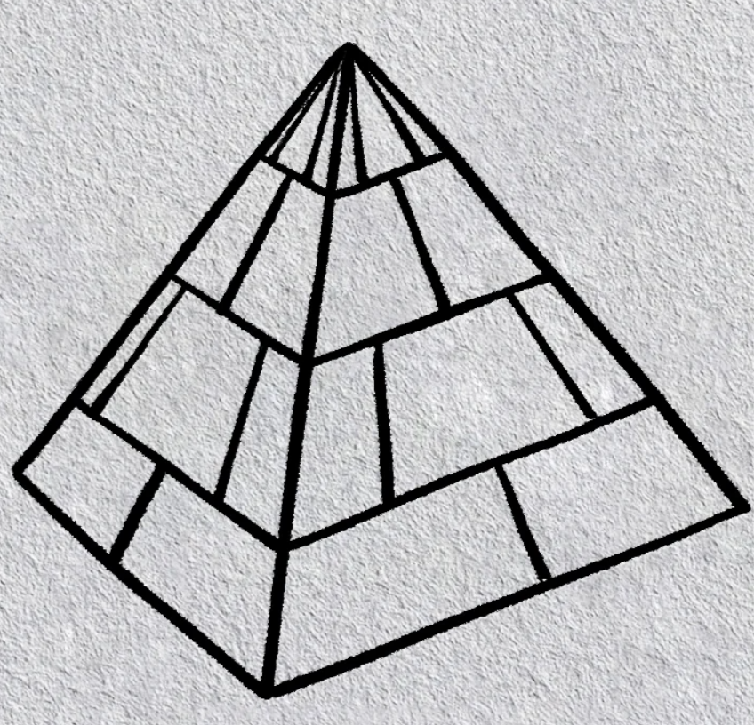 一步一步画金字塔儿童简笔画教程分享-图片2