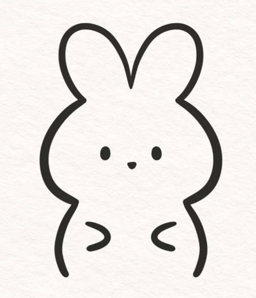 兔子的简单画法可爱图片教程大全-图片1