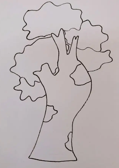 梧桐树简笔画简单又好看图片大全