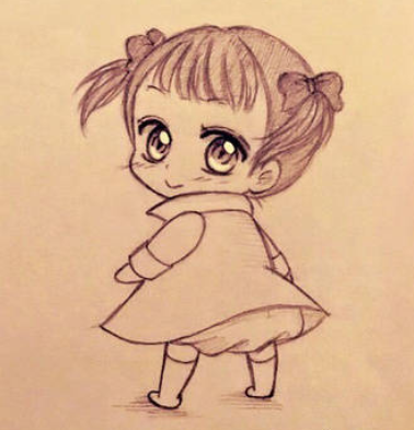 一步一步教你画简单动漫女孩简单教程-图片2